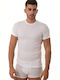 Men's Undershirt Short-sleeved in White Color