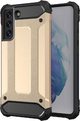 Hurtel Hybrid Armor Tough Rugged Back Cover Πλαστικό Ανθεκτική Χρυσό (Galaxy S21 FE 5G)