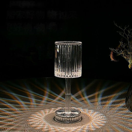 Lalos Diamond Πλαστικό Πορτατίφ LED με Διάφανο Καπέλο και Βάση