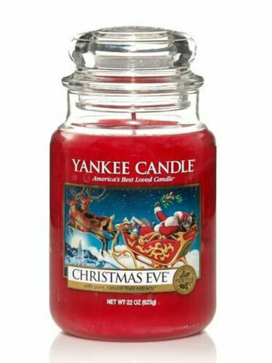 Yankee Candle Χριστουγεννιάτικο Κερί Κόκκινο Christmas Eve Candle