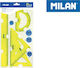 Milan Set von 4 geometrischen Instrumenten Kunststoff Gelb Flex Resistant