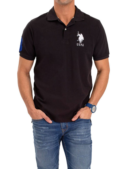 U.S. Polo Assn. Polo Μπλούζα Κοντομάνικη Μαύρη
