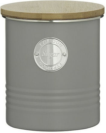 Typhoon Vase für Zucker mit luftdichtem Deckel Metallisch Gray 1000ml