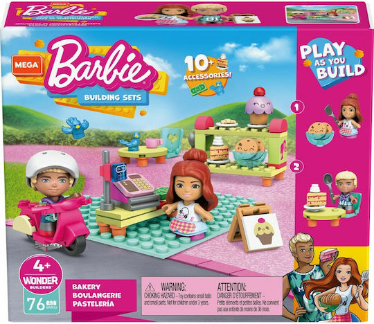 Mega Bloks Конструктори Barbie Захарница за 4+ Години 76 Бройки