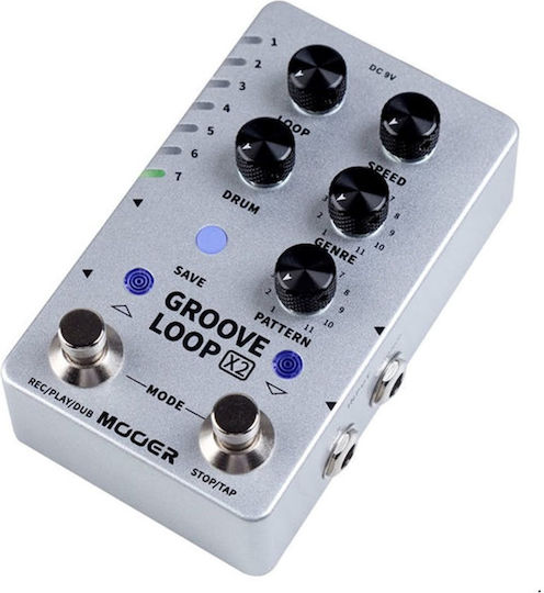 Mooer Groove Loop X2 Πετάλι Effect Looper Ηλεκτρικής Κιθάρας και Ηλεκτρικού Μπάσου