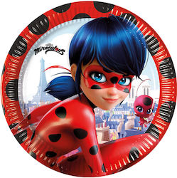 Procos Miraculous Ladybug Πιάτο για Party 8τμχ