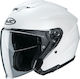 HJC I30 Jet Helmet with Sun Visor Semi Pearl White HJC0008459