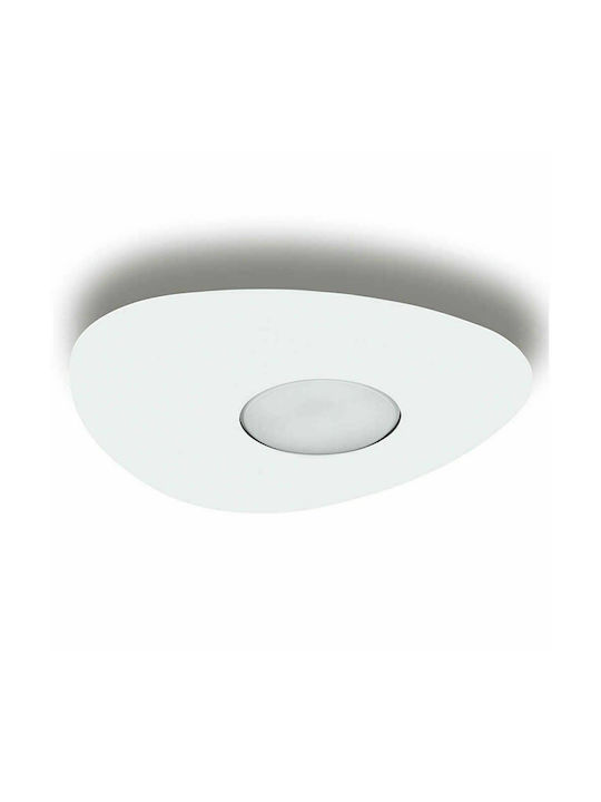 Nowodvorski Μοντέρνα Μεταλλική Πλαφονιέρα Οροφής με Ντουί GX53 σε Λευκό χρώμα 20.5cm