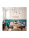 A-S Udell Adjustable Pendant Light Black for 6 Bulbs E27 15x5cm