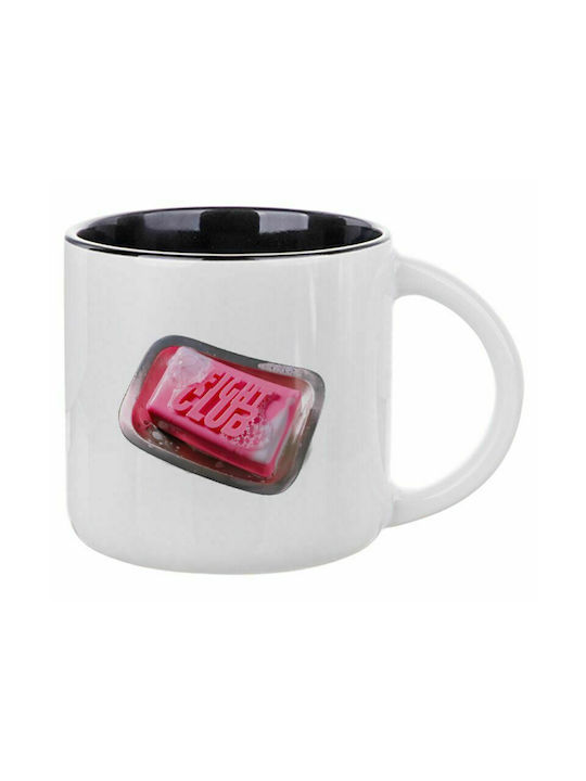 Fight Club, Ceramic Mug 400ml White/Black