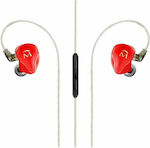 Shanling Myryad Music 1 In-Ear Freihändig Kopfhörer mit Stecker 3.5mm Rot