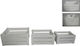 Due esse Decorative Crate Garden Wooden Set of 3 pieces 3pcs CM000417