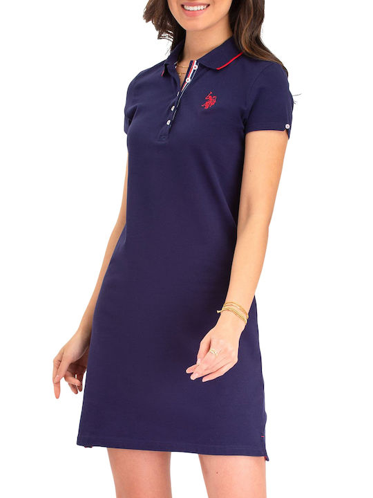 U.S. Polo Assn. Mini All Day Φόρεμα Κοντομάνικο Navy Μπλε