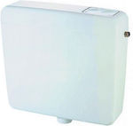 Capri 21221 Wall Mounted Plastic Low Pressure Rectangular Toilet Flush Tank White