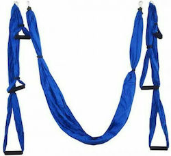 MegaFitness Aerial Yoga Hammock Swing Trapeze 5x1.5μ. with Handles Blue