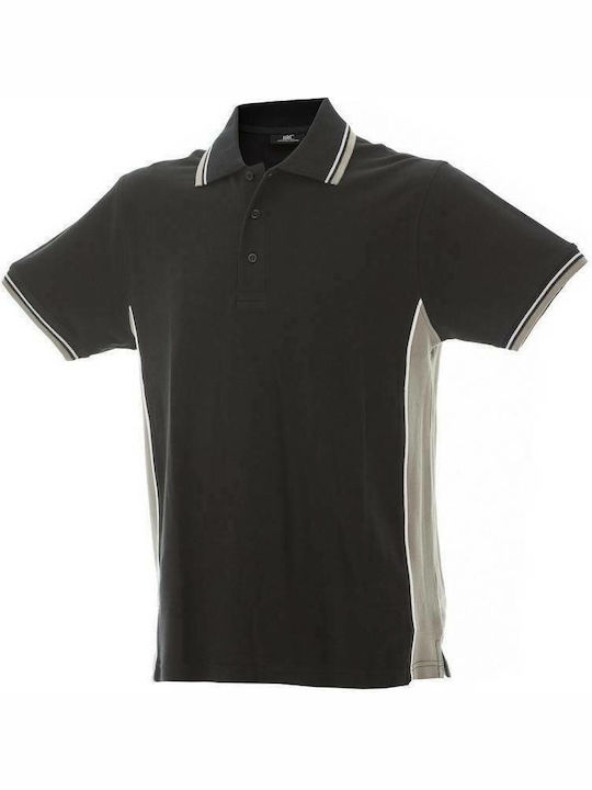 JRC Ankara Ανδρικό Διαφημιστικό T-shirt Κοντομάνικο Black/Grey
