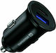Swissten Φορτιστής Αυτοκινήτου 30W 3A με Θύρες: 1xUSB 1xType-C Μαύρος