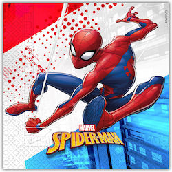 3lagige KARTEN 33x33 cm 20 Stück SPIDERMAN SUPER HERO (#91508)