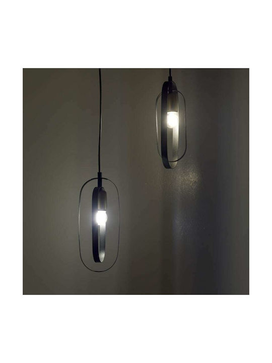 Click Pendant Light Black with Socket E27 30x30x70cm