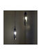Click Pendant Light Black with Socket E27 30x30x70cm
