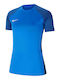 Nike Strike 21 Γυναικείο Αθλητικό T-shirt Dri-Fit Μπλε