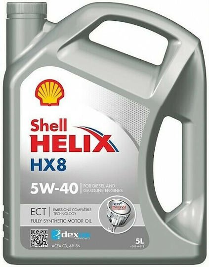 Shell Helix HX8 ECT Συνθετικό Λάδι Αυτοκινήτου 5W-40 5lt