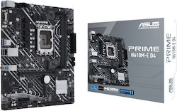 Asus Prime H610M-E D4 Placă de bază Micro ATX cu Intel 1700 Socket