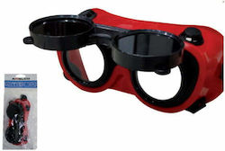 Awelco Welding Glasses with Flip Front Red