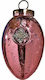 JK Home Decoration 45206 Αυγό Γυάλινο Ροζ 8x14εκ