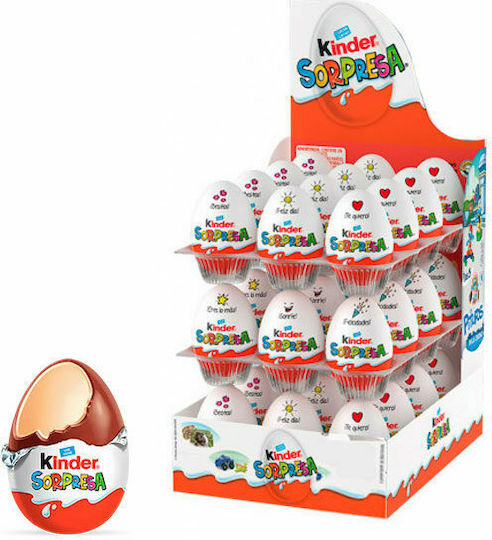 Kinder Surprise Egg Chocolate Egg Milk 20gr 36pcs