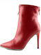 Love4shoes 529 Women's Ankle Boots with High Heel Red 8122-0700-000014