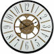 Iliadis Antique Wall Clock Wooden White Ø60cm