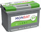 Monbat Car Battery 575046068-SMF with 75Ah Capacity and 75A CCA