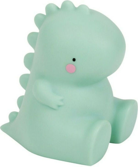 A Little Lovely Company LED Kinder Dekorative Lampe Little T Rex Din Grün