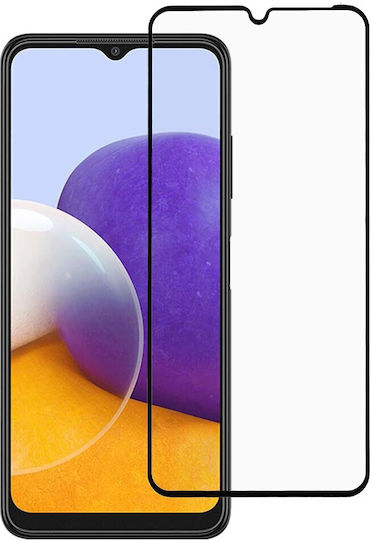 Full Face Tempered Glass Μαύρο (Galaxy A22 4G)