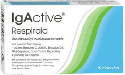 IgActive Respiraid Supplement for Immune Support 10 caps