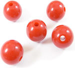 Acrylic opaque round bead 12mm/100pcs Red