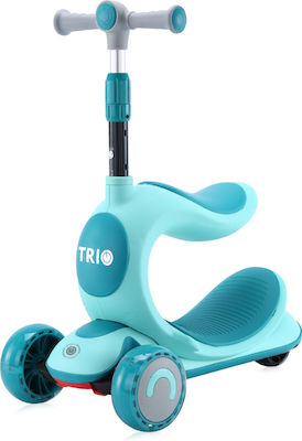 Lorelli Kinderroller Klappbar Trio 3-Rad mit Sitz für 3+ Jahre Blau