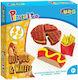 Luna Plasticine - Hot Dog & Waffle Play Set for 3+ Years, 4 Pieces
