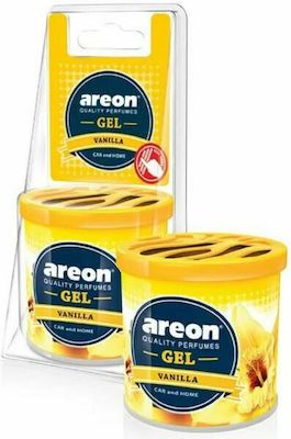 Areon Lufterfrischer-Dose Konsole/Anzeigetafel Auto Gel Vanille 80gr 1Stück