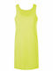Sol's Cocktail Γυναικείο Κοντό Φόρεμα Παραλίας Neon Yellow