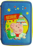Διακάκης George Pig Κασετίνα Γεμάτη με 2 Θήκες Πολύχρωμη