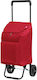 Argo Stoff Einkaufswagen Klappbar Rot 30x36x94cm