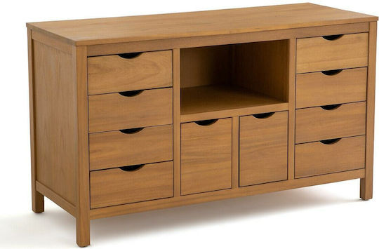 La Redoute Interieurs Sedna Πάγκος χωρίς Νιπτήρα Μ130xΒ50xΥ76cm Καφέ