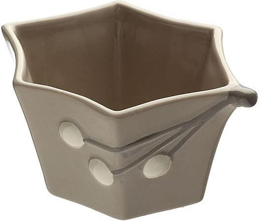 JK Home Decoration Weihnachtlich Schale Keramik Gray