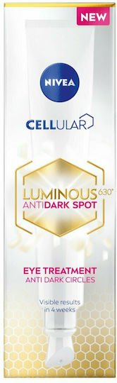 Nivea Cellular Luminous 630 Eye Cream for Moisturizing & Dark Circles with SPF 15 15ml