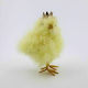 Iliadis Easter Bird Fabric Yellow 18x13x11cm