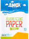 Statovac Χαρτόνι Junior Art School Jolly Fluorescent Paper A4 Πορτοκαλί σε Μπλοκ 10 Φύλλων