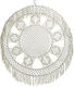 Inart Macrame Hanging Wall Decor Cream Fabric 82x2x82cm