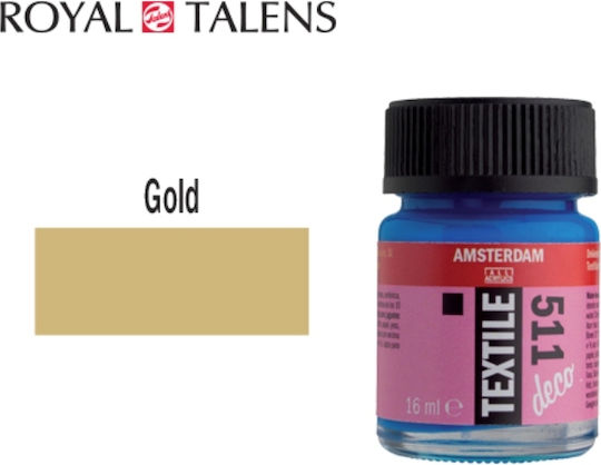 Royal Talens Textile Deco Liquid Craft Paint Gold for Fabric 16ml